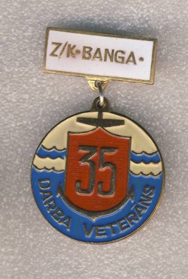 35 лет работы. Ветеран труда рыбколхоз Банга. Латвийская ССР..jpg