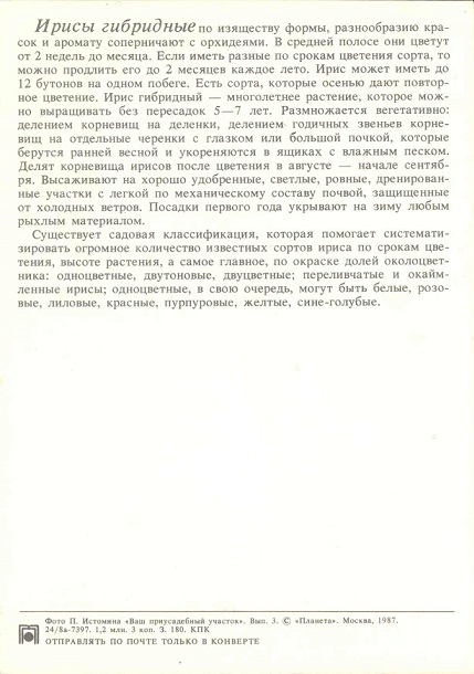 05 Декоративные растения 1987. Ирисы р.jpg
