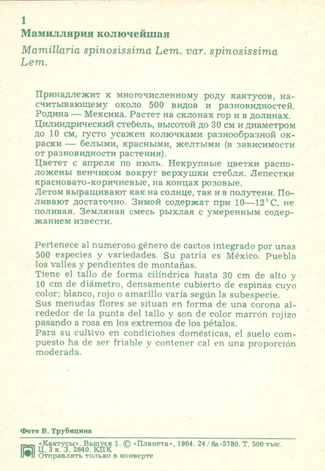 01 Кактусы Вып. 1. Мамиллярия колючейшая р.jpg