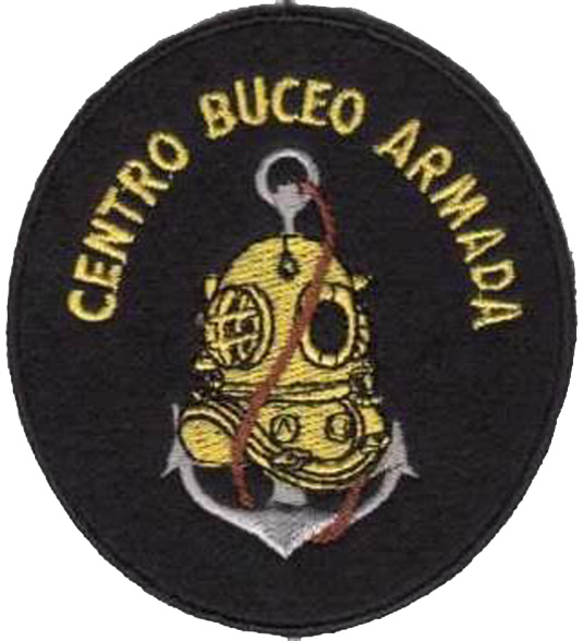 3 Buceadores  de la Armada 3 - CBA Centro de Buceo de la Armada Parche Oval de Brazo Terciopelo.jpg