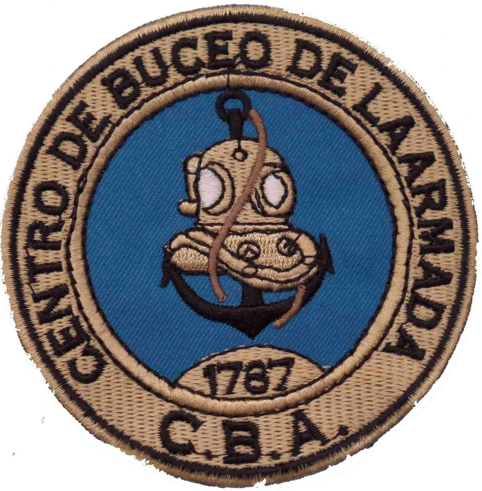 3 Buceadores  de la Armada 3 - CBA Centro de Buceo de la Armada 2014, Parche de Brazo.jpg