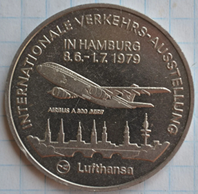 Люфтганза 1955 год Первый полёт AIRBAS А300 Гамбург Нью-Йорк Д=38 мм (1) - копия.png