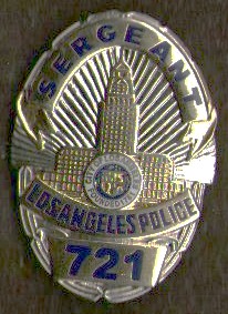 Нагрудный знак Сержант Лос Анжелес Департамент Полиции (LAPD)