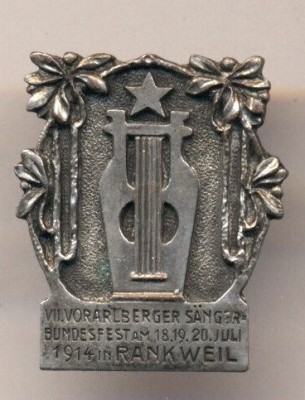 Знак Праздник пения VII. Форарльбергерского союза 18-20 июля 1914 в Ранквейле.jpg